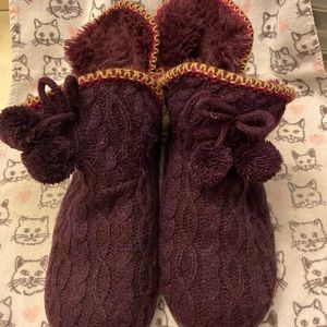 Muk Luks Purple Slippers